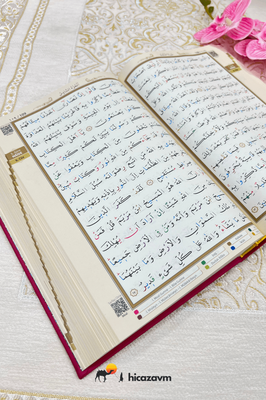 TABA TECVİDLİ KURANI KERİM-TERMO DERİ - CAMİ BOY MÜHÜRLÜ