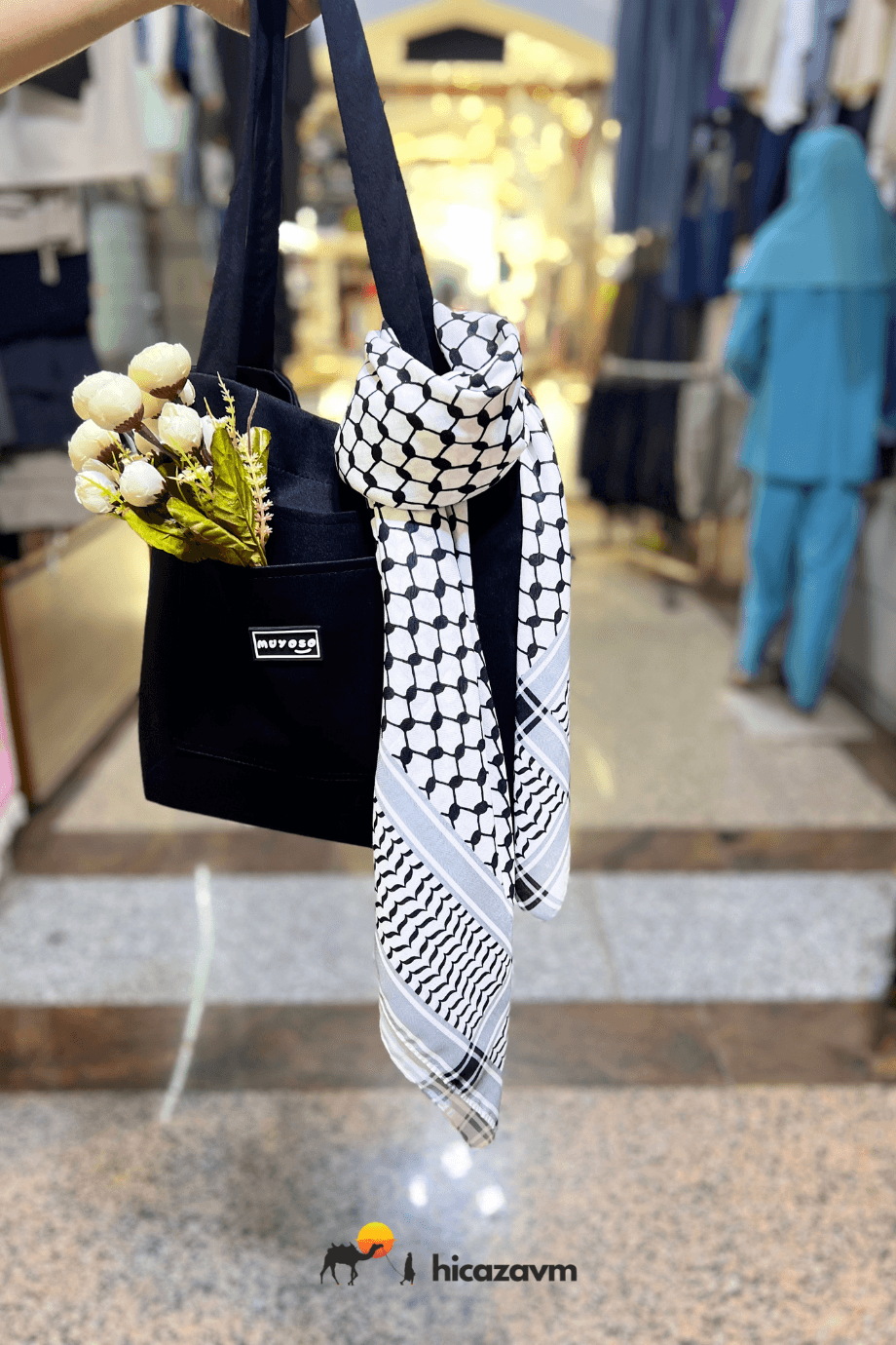Dubai Kaşmiri Kefiye Eşarp