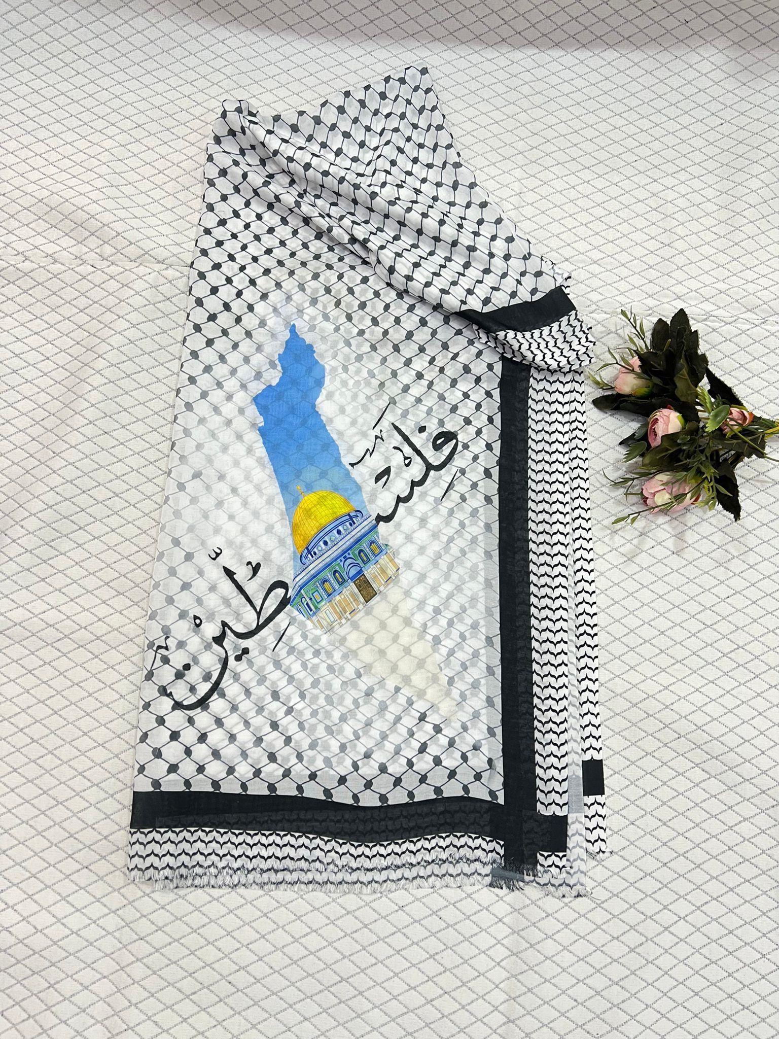 Mescidi Aksa ve Kefiye Temalı Şal
