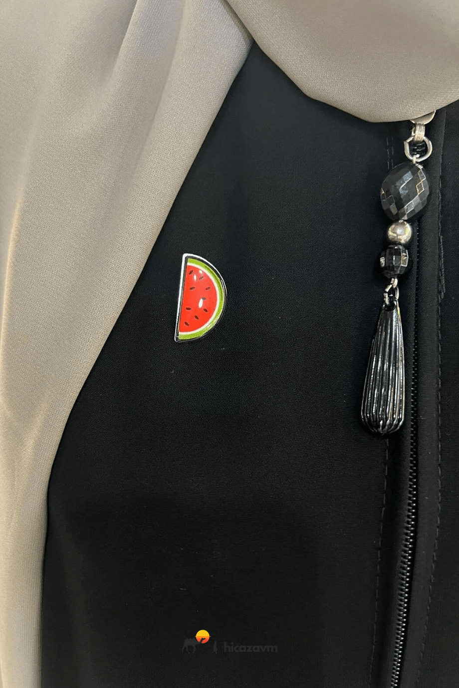 Filistin karpuz dilimi temalı rozet broş iğnelik