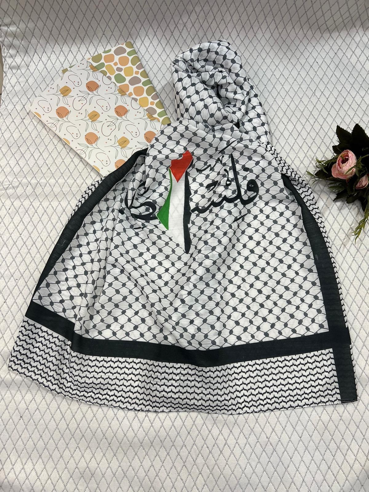 FİLİSTİN BAYRAKLI ŞAL