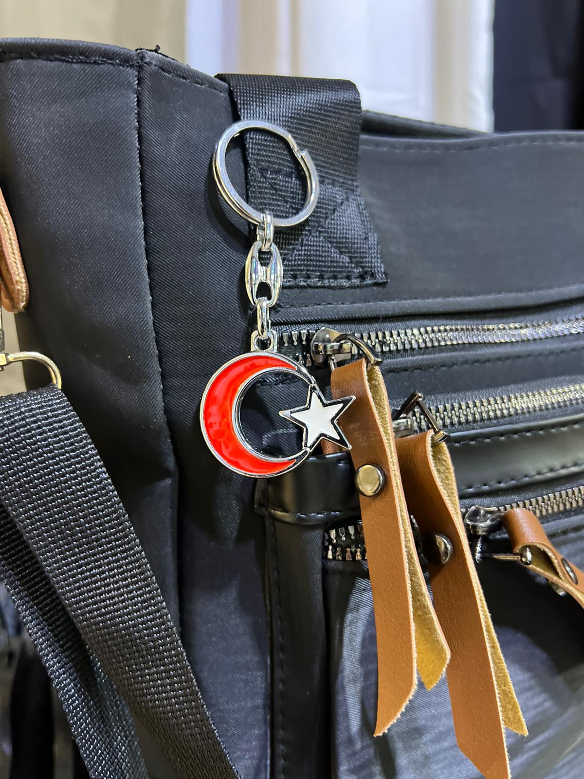 Mineli Türk Bayraklı Anahtarlık