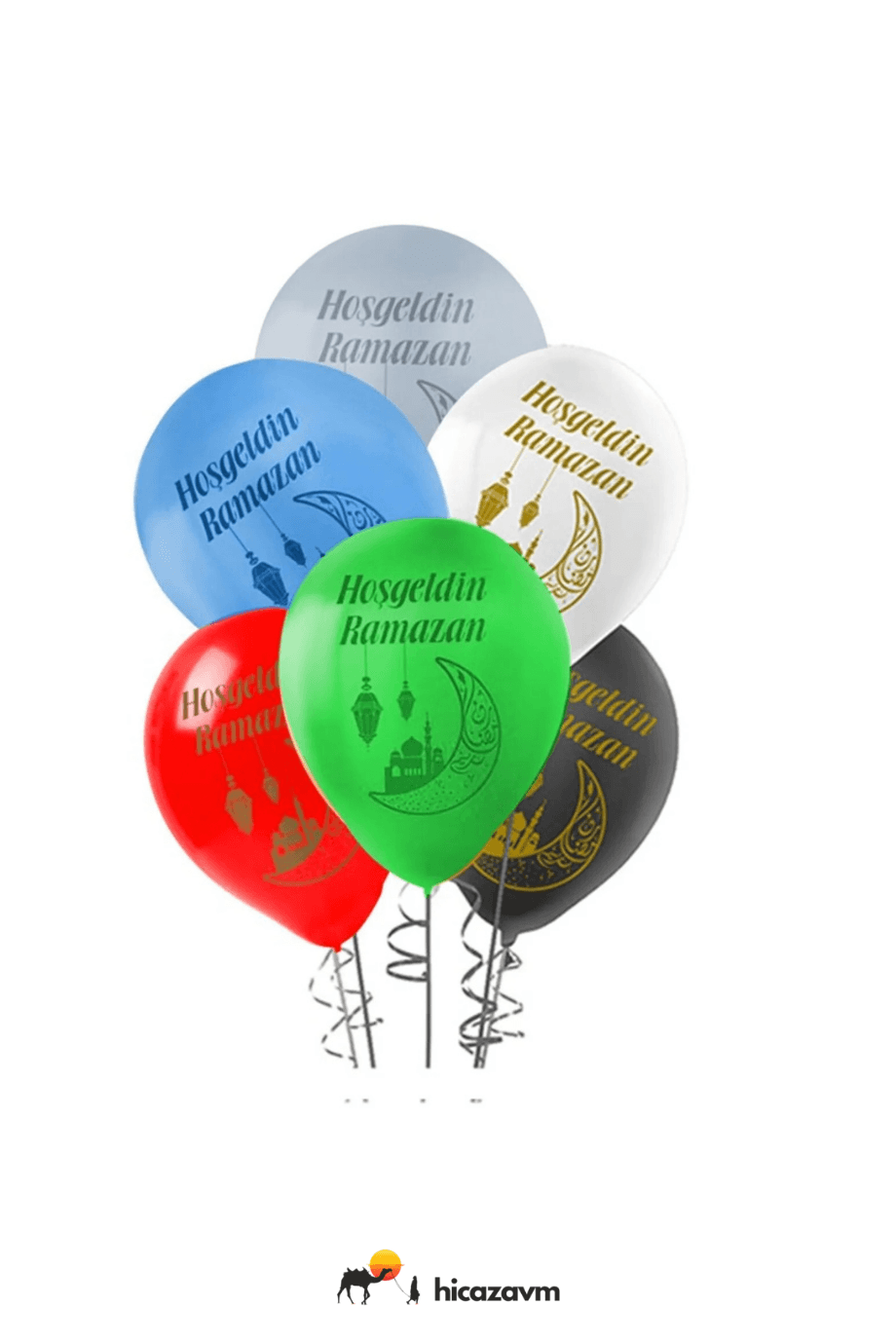 6lı Hoşgeldin Ramazan Baskılı Balon