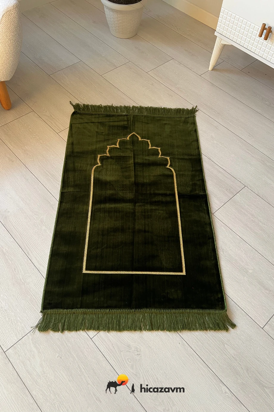 Pamuk Goblen Dokuma Yeşil