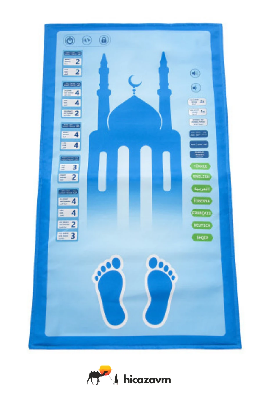 BENİM SECCADEM - ÇOCUKLAR İÇİN SESLİ KONUŞAN NAMAZ KILDIRAN SECCADE ( 7 DİL SEÇENEĞİYLE )