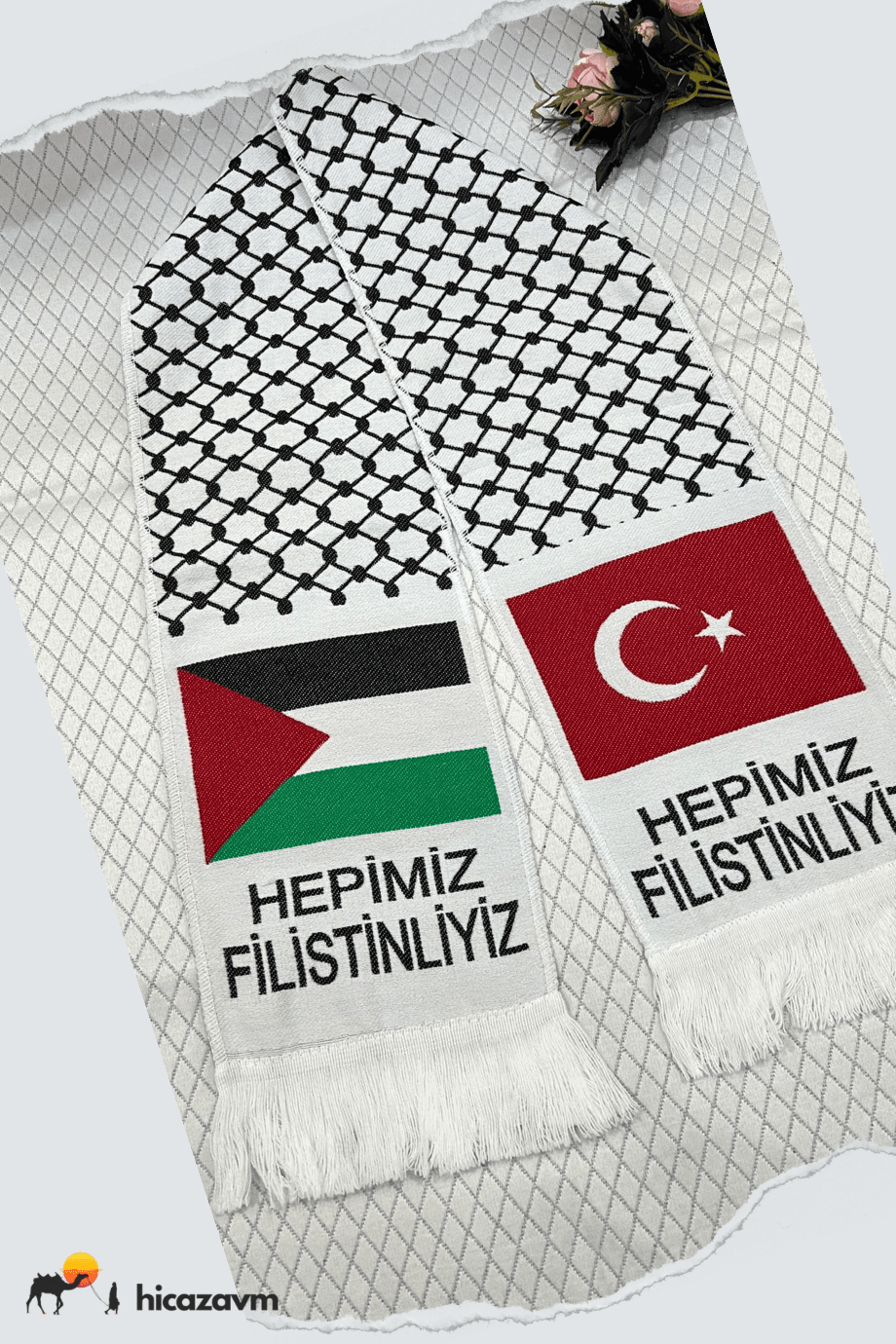 FİLİSTİN VE TÜRK BAYRAKLI ATKI