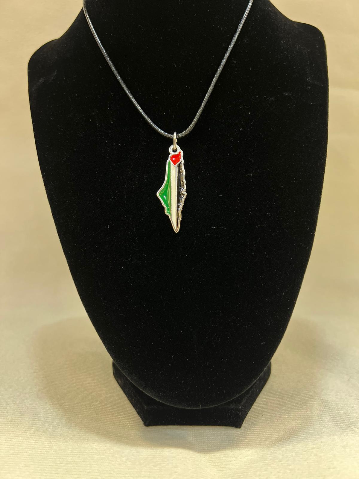 Filistin Harita Figürlü Kolye