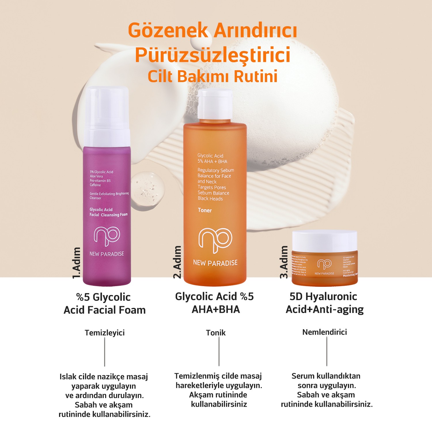 NEW PARADISE Gözenek Sıkılaştırıcı Siyah Nokta Sebum Dengeleyici Akne Karşıtı Tonik 