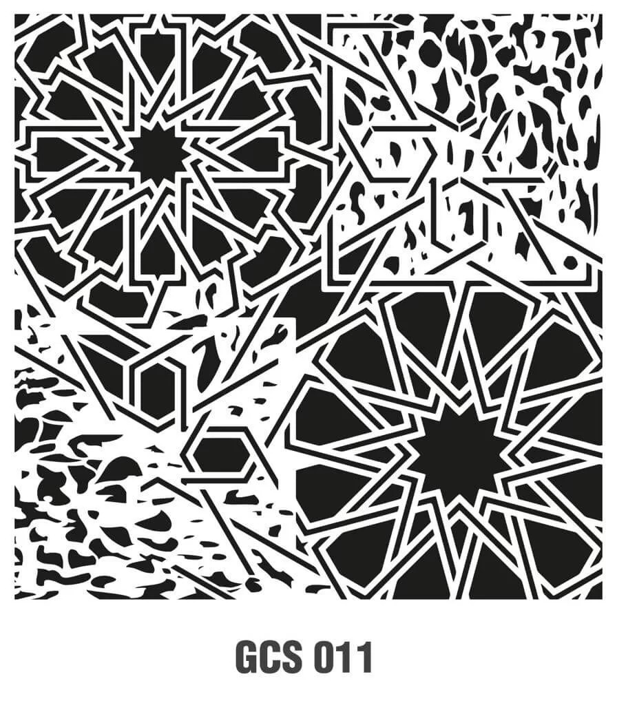 Grunge / Duvar Stencil 25X25 - GCSM011