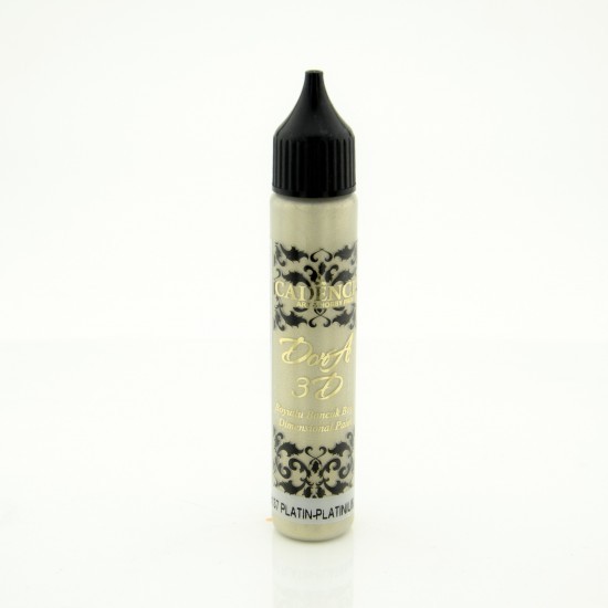3D Dora Boncuk Boya 25 ml - platin