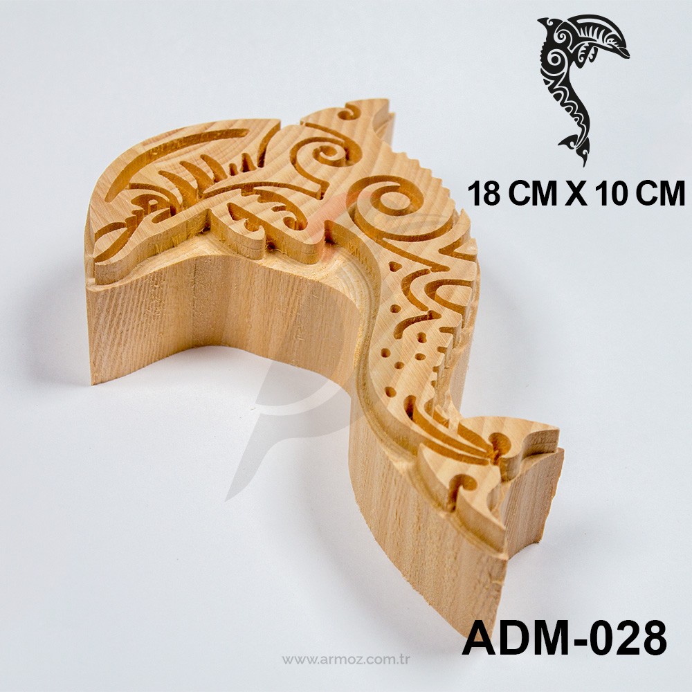 Ahşap Baskı Kalıbı Deniz & Mercan Model - ADM-028