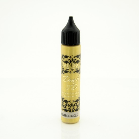 3D Dora Boncuk Boya 25 ml - rich gold