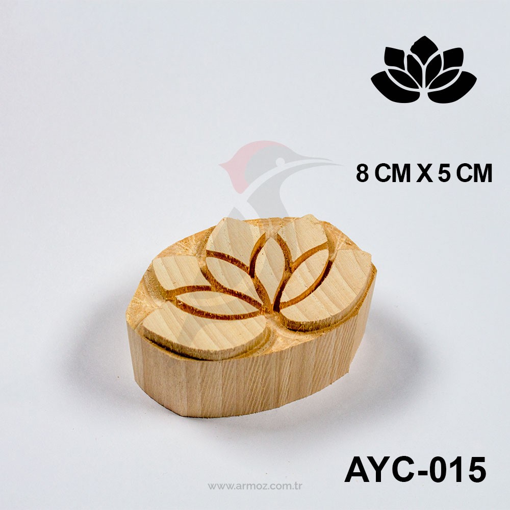 Ahşap Baskı Kalıbı Yaprak & Çiçek Model - AYC-015