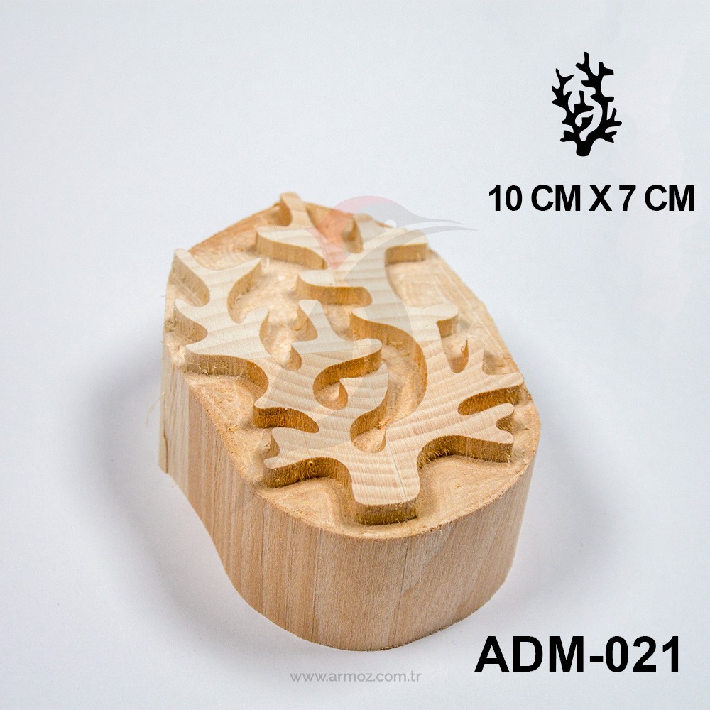 Ahşap Baskı Kalıbı Deniz & Mercan Model - ADM-021