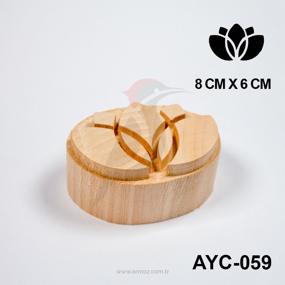 Ahşap Baskı Kalıbı Yaprak & Çiçek Model - AYC-059