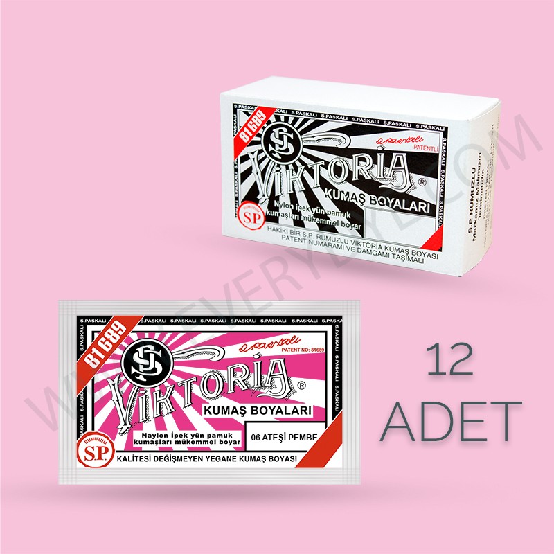 Viktoria Düzinelik (10gr 12 Adet) - Ateşi Pembe