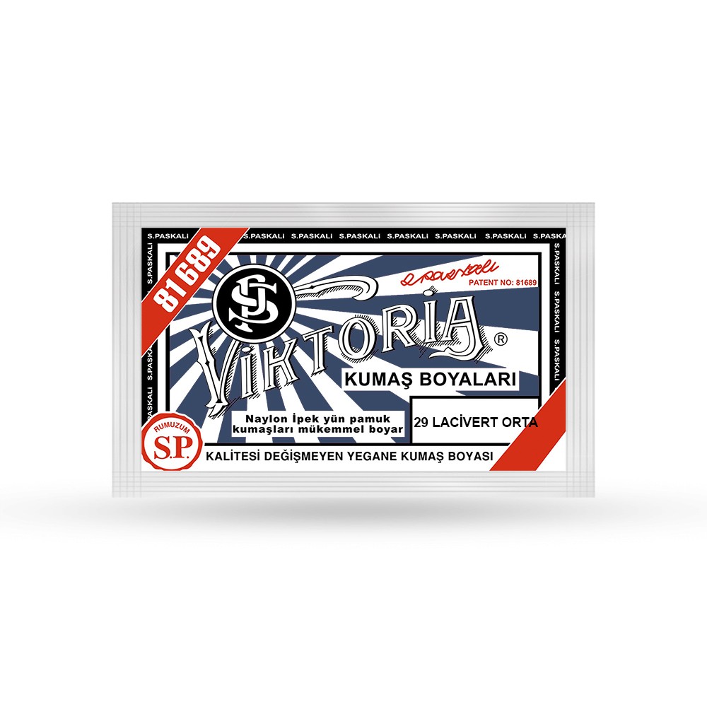 Viktoria Toz Kumaş Boyası 10 gr - Lacivert Orta