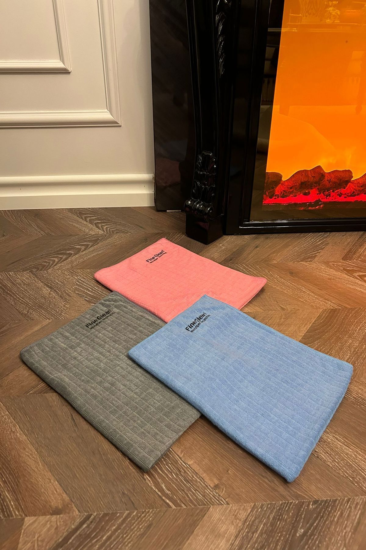 ( 3adet ) Mikrofiber Sıkılması En Rahat Kareli Yer Toz Bezi Büyük Boy 50*70cm