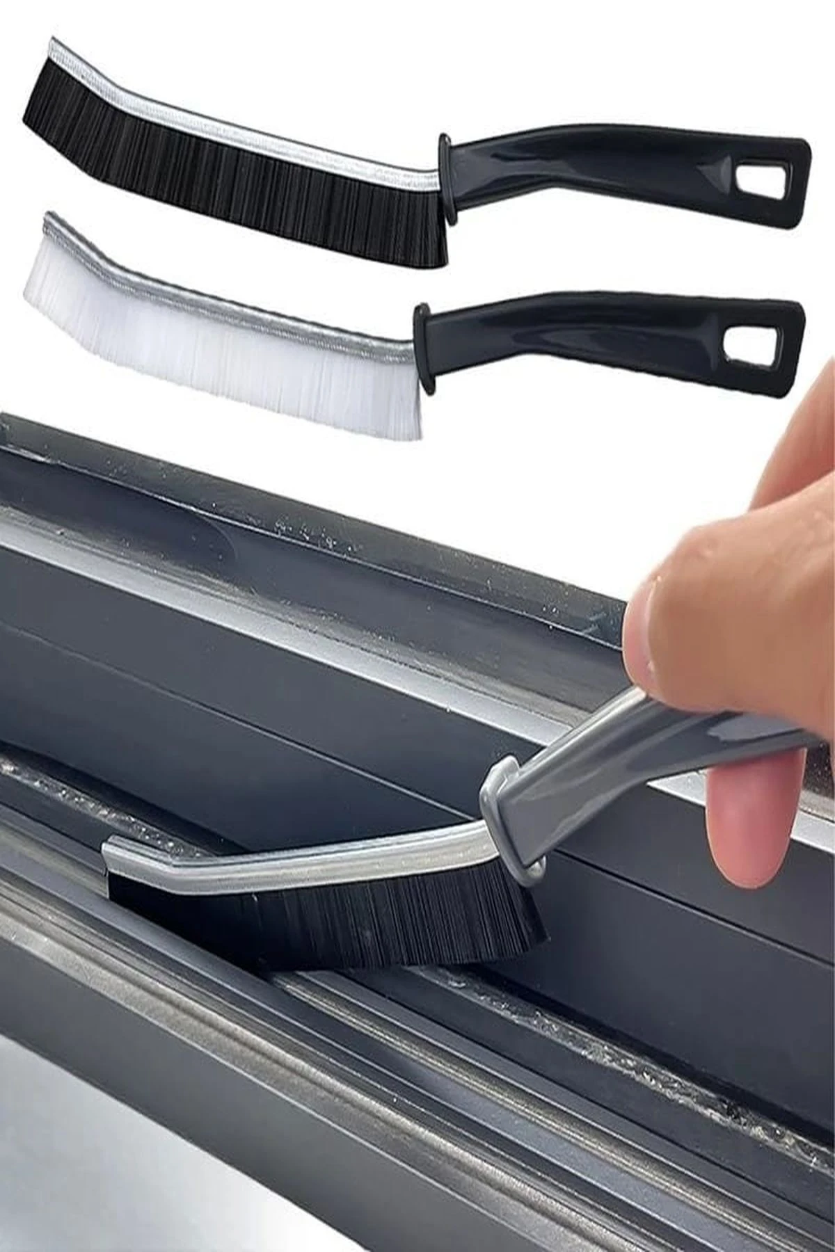 2 Adet Çok Amaçlı Ince Detay Fırçası Temizlik Fırçası , Derz Arası Banyo Mutfak Lavabo Fırçası