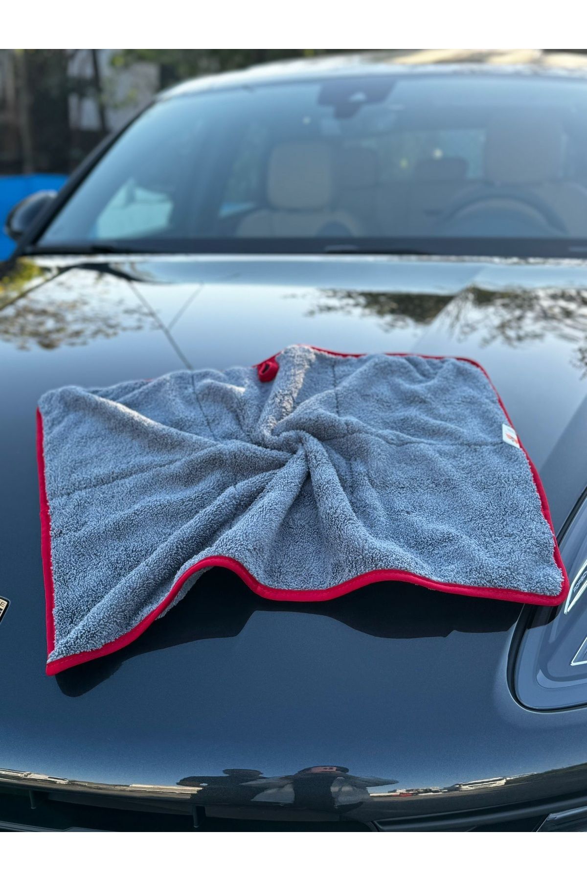 (50X70 CM) Premium Çift Taraflı600 Gsm Mikrofiber Lüks Oto Yıkama Kurulama , Araba Bezi 1 Adet