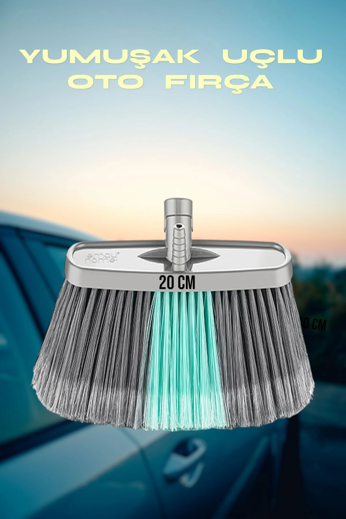 ( 1 Adet ) Oto Yıkama , Temizleme Fırçası ,Yumuşak Kıllı Araba Fırçası 20 Cm