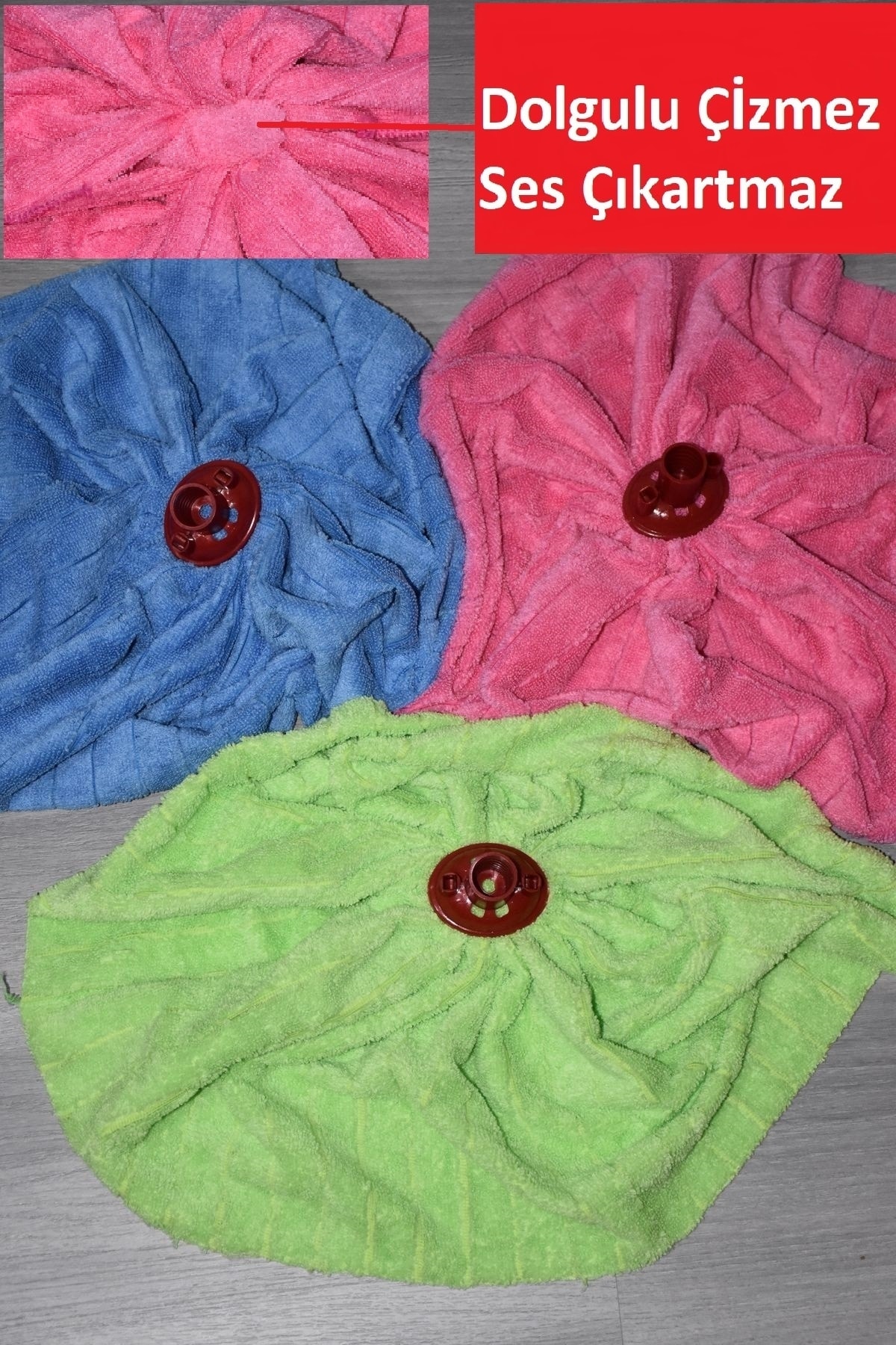 (3 ADET) Mikrofiber Havlu Paspas Mop Yedek Ucu