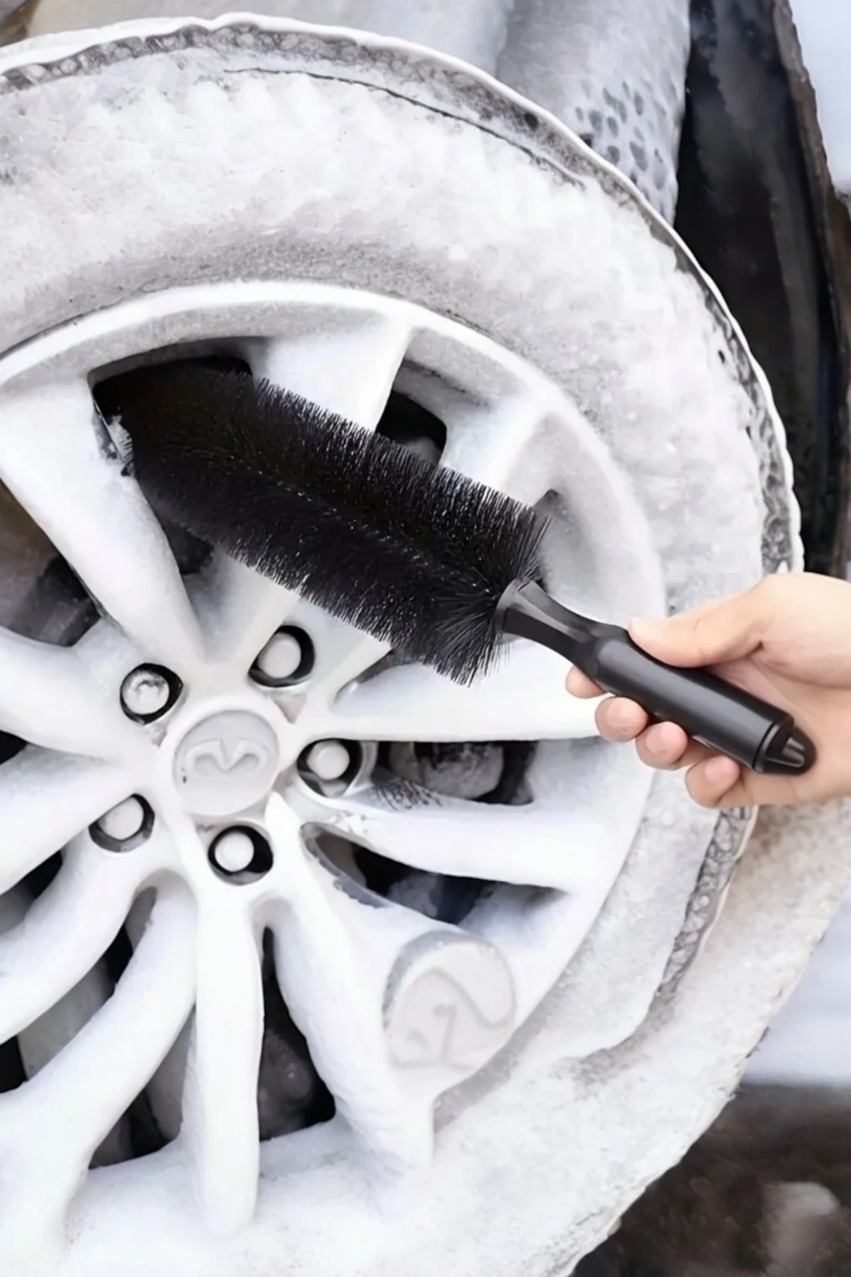 ( 1 Adet ) Oto Jant Temizleme Fırçası Hassas Kılları Sayesinde Jantları Çizmez Araba Fırçası