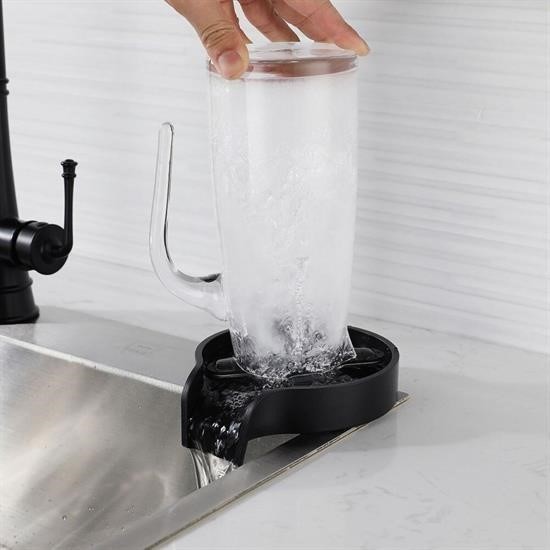AtolyeNo35® Yüksek Basınçlı Otomatik Bardak Yıkama Aparatı – Mutfak Lavaboları İçin Hızlı Kupa Durulayıcı