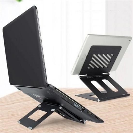 AtolyeNo35 Ayarlanabilir Metal Laptop Sehpası – Katlanabilir & Taşınabilir