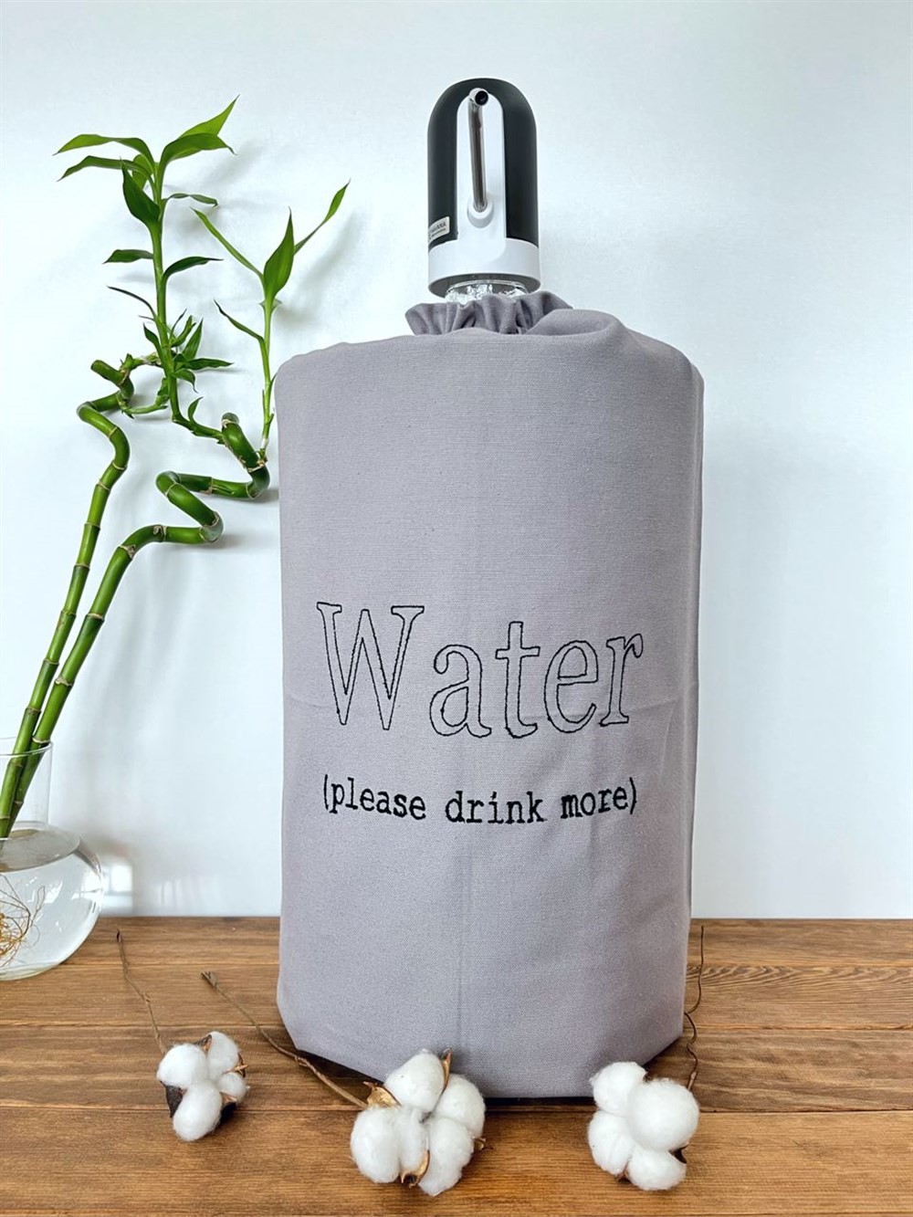 Atölye No 35 Essentials Water Cam Damacana Kılıfı Gri