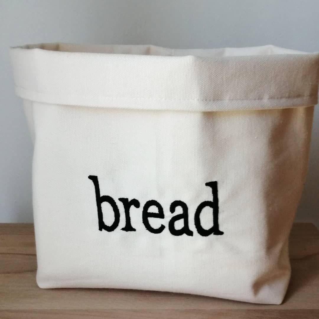 Atölye No 35 Bread Nakışlı Ekmek Sepeti Krem Kurumsal Ürün