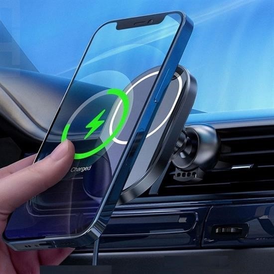 AtolyeNo35 15W Mıknatıslı Araç İçi Telefon Tutucu – Hızlı Şarj Ünitesi