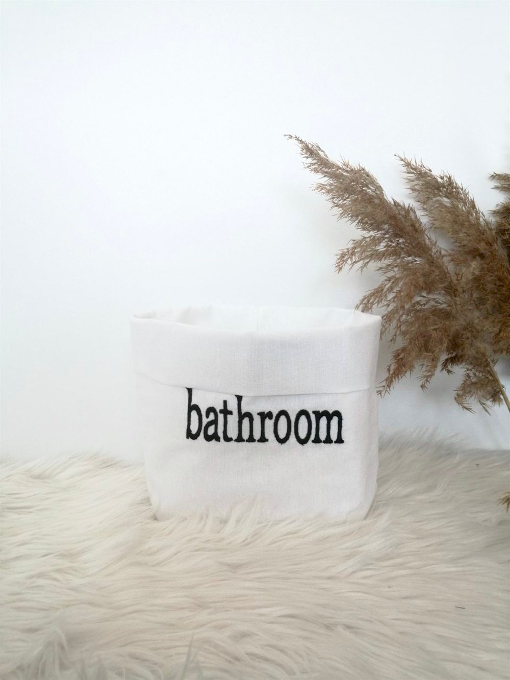 Atölye No 35 Bathroom Çok Amaçlı Sepet Organizer Beyaz