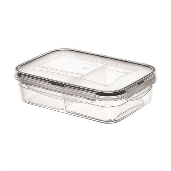 AtolyeNo35 3 Bölmeli Kilitli Kapaklı 1 Litre Erzak Saklama Kabı