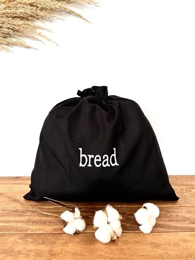 Atölye No 35  Essentials Bread Büyük Boy Ekmek Kesesi Siyah