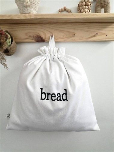 Atölye No 35  Essentials Bread Büyük Boy Ekmek Kesesi Beyaz