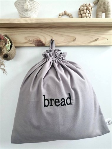 Atölye No 35  Essentials Bread Büyük Boy Ekmek Kesesi Gri