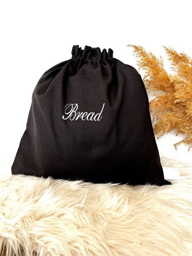Atölye No 35  Essentials Bread Büyük Boy Ekmek Kesesi Siyah El Yazısı