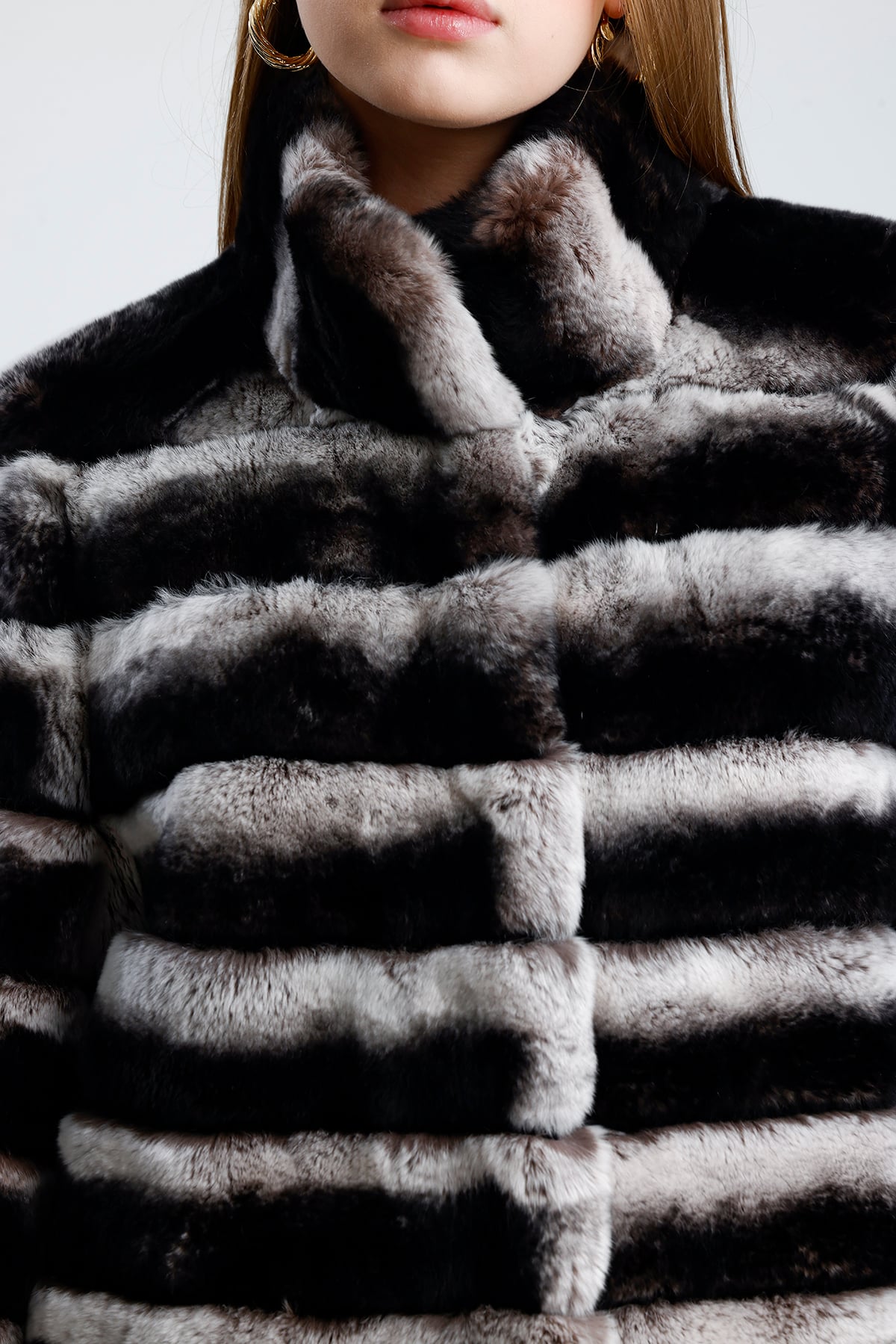 IMPERIAL Fur Coat - Siyah