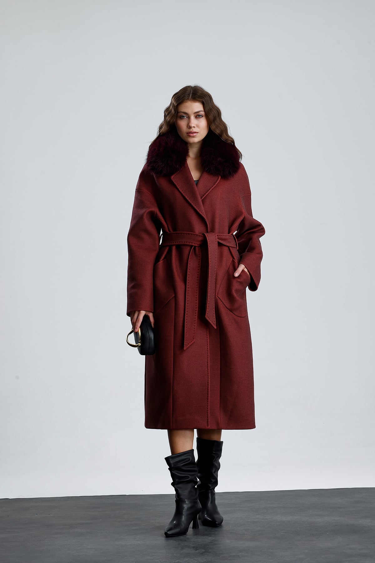 MISTY BLOOM Cashmere Coat