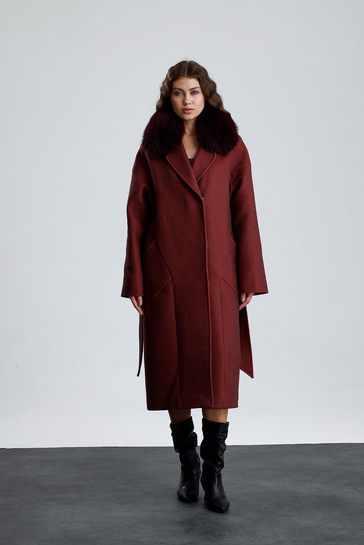 MISTY BLOOM Cashmere Coat