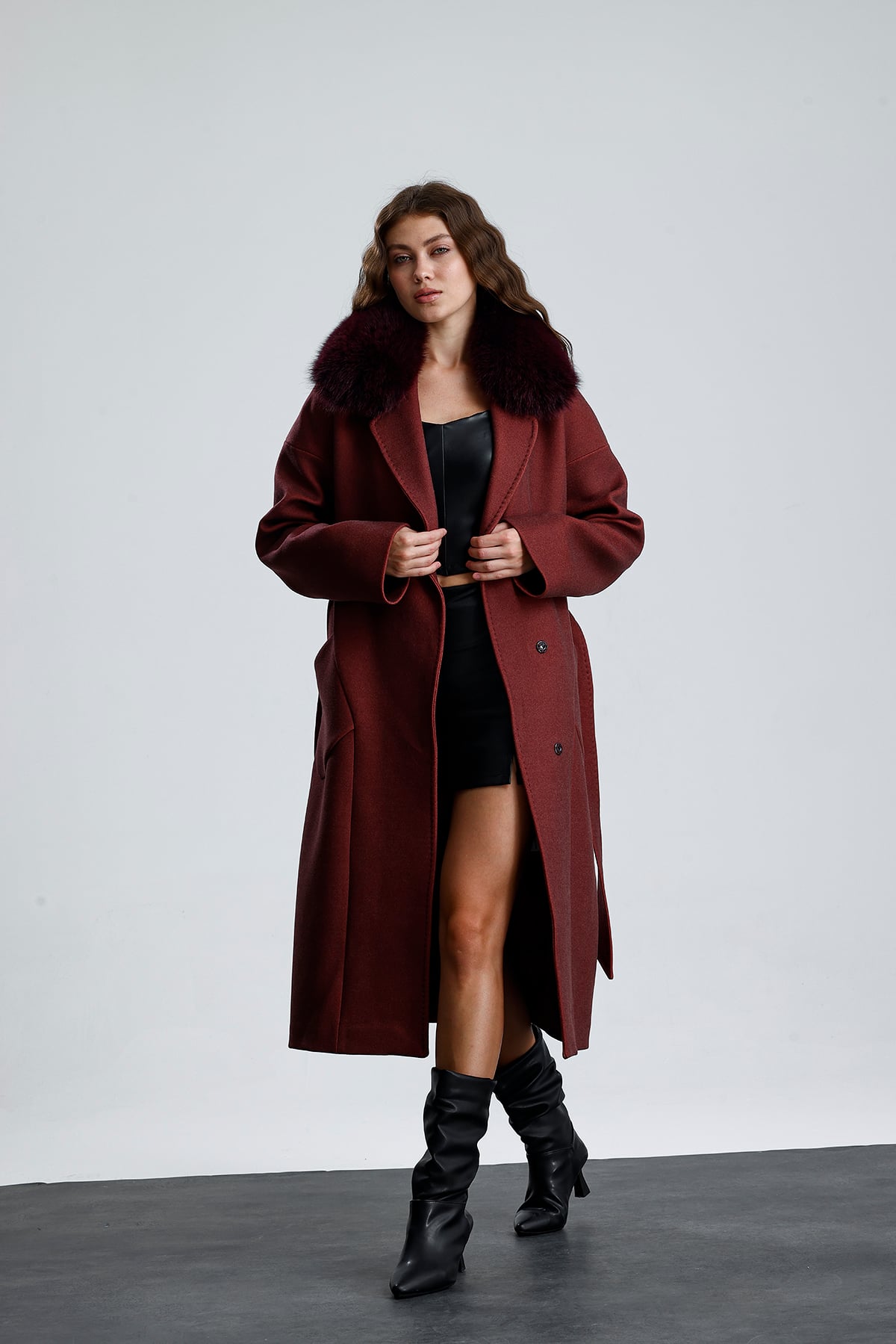 MISTY BLOOM Cashmere Coat