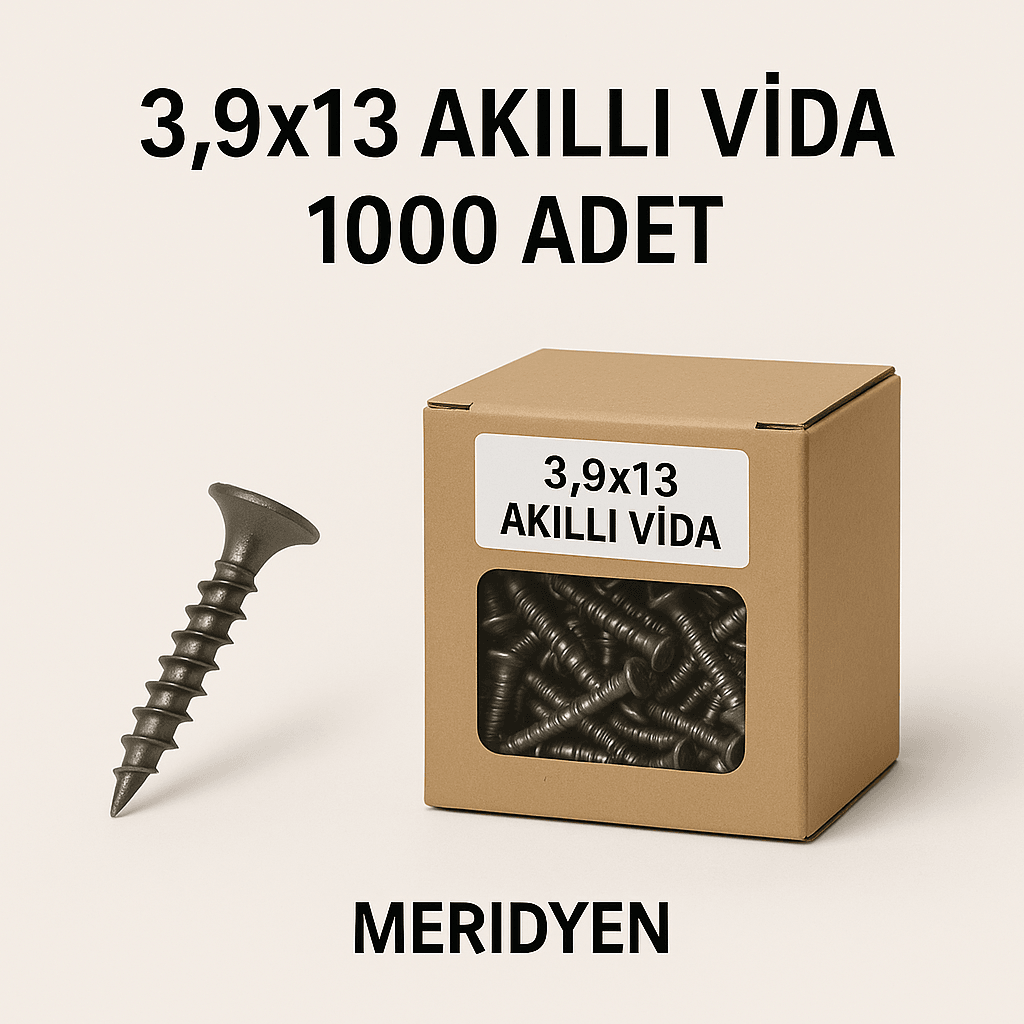 3,9x13 AKILLI VİDA 1000 ADET