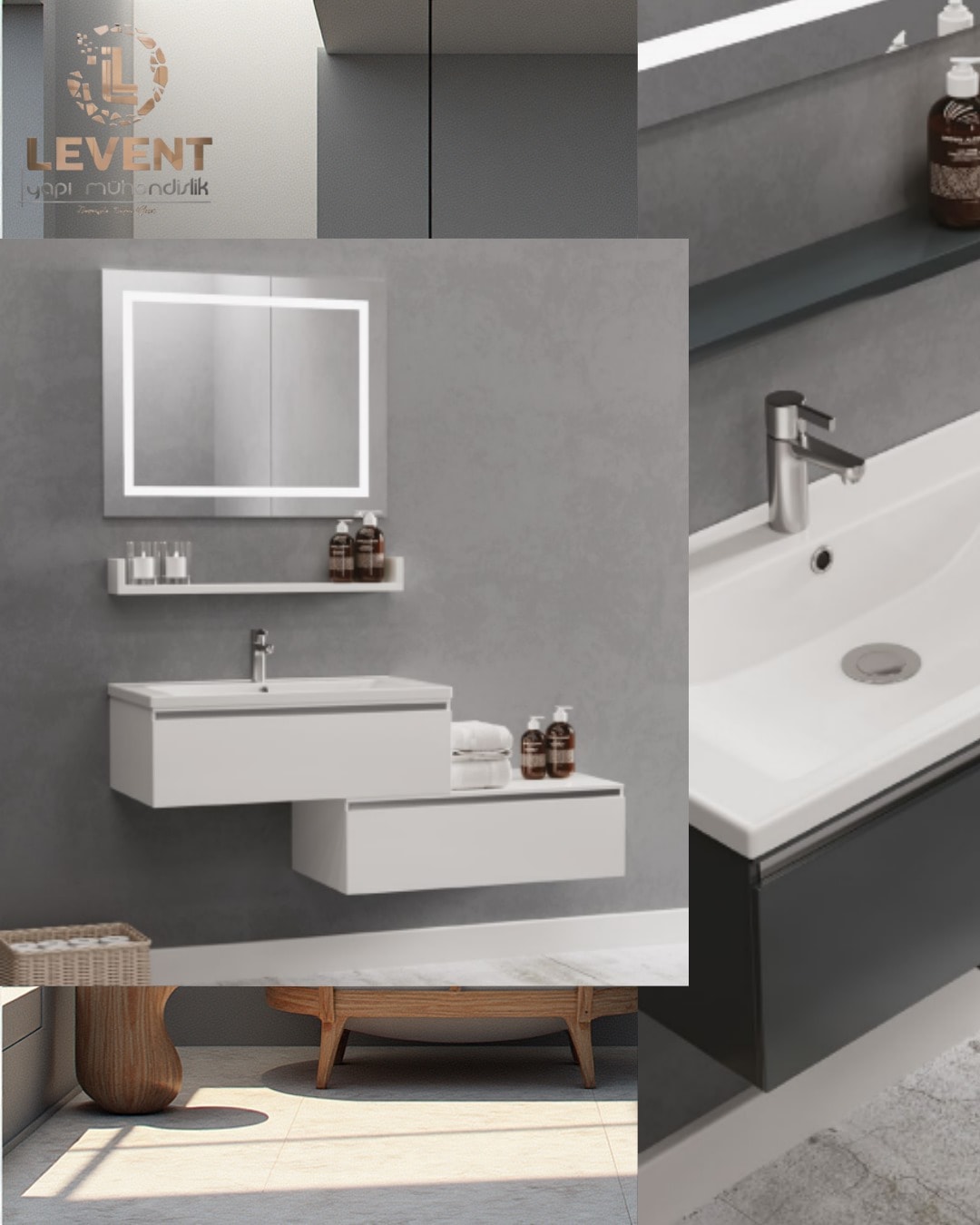 Aras Banyo Dolap Takımı