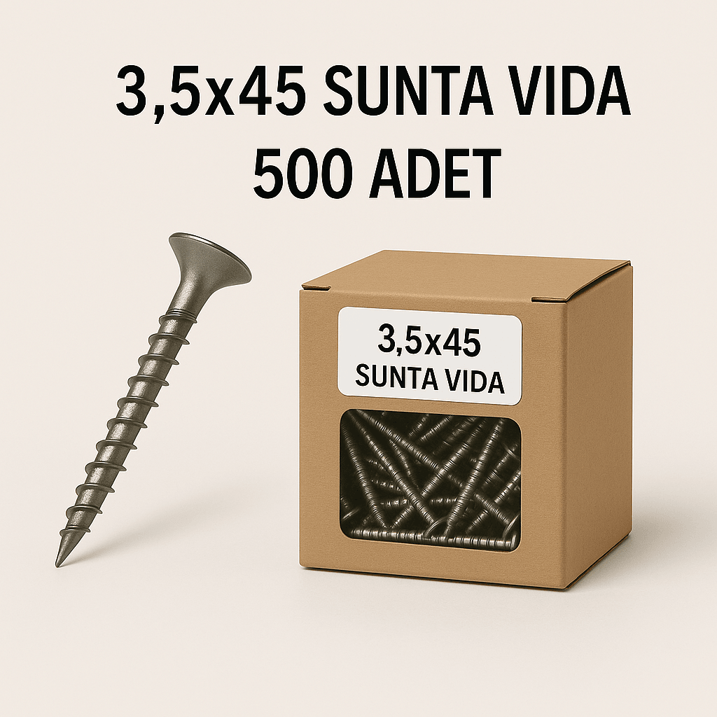 3,5x45 SUNTA VİDA 500 ADET