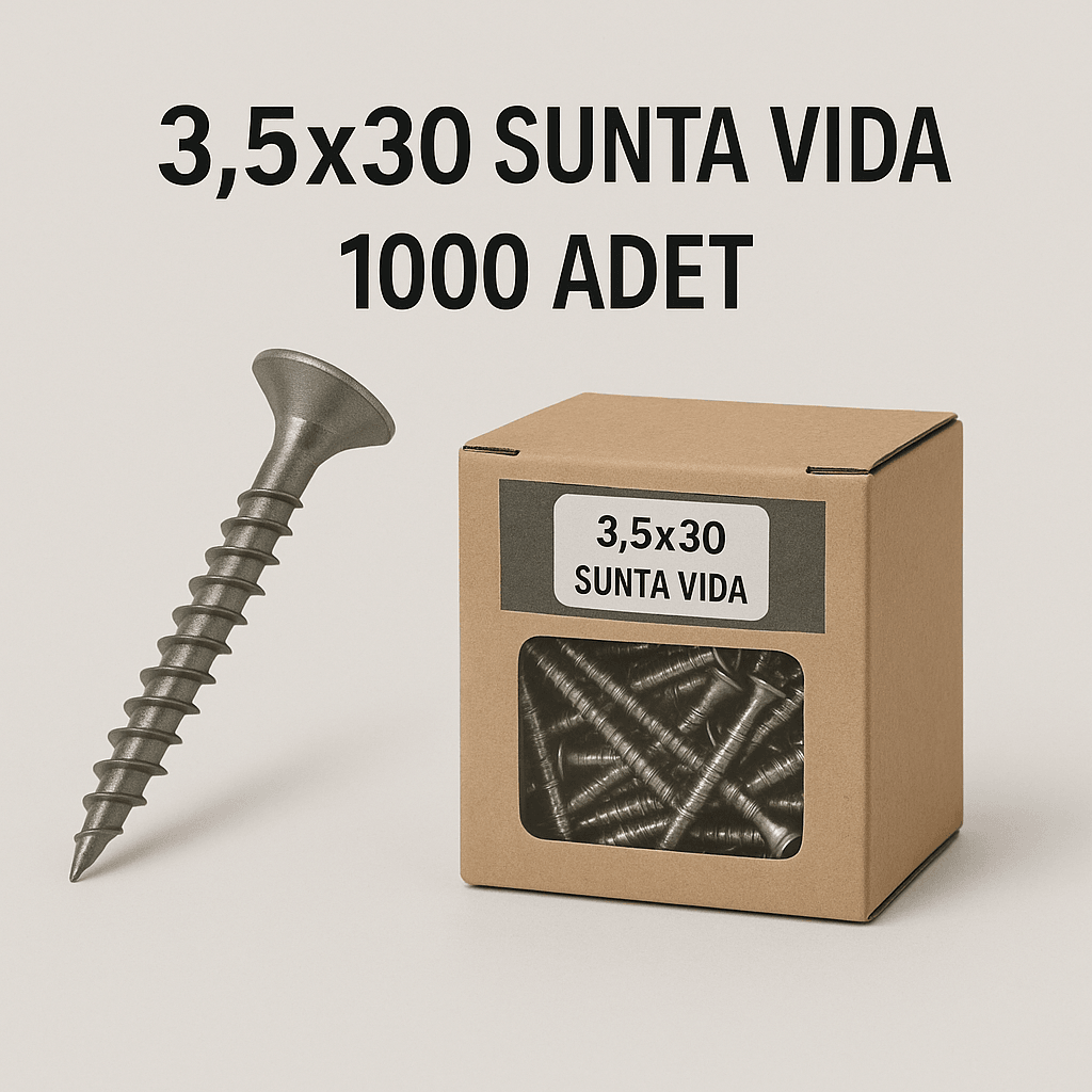 3,5x30 SUNTA VİDA 1000 ADET