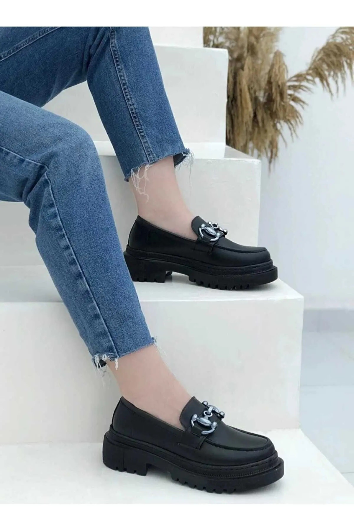 Kadın Loafer Casual Toka Detay Günlük Ayakkabı