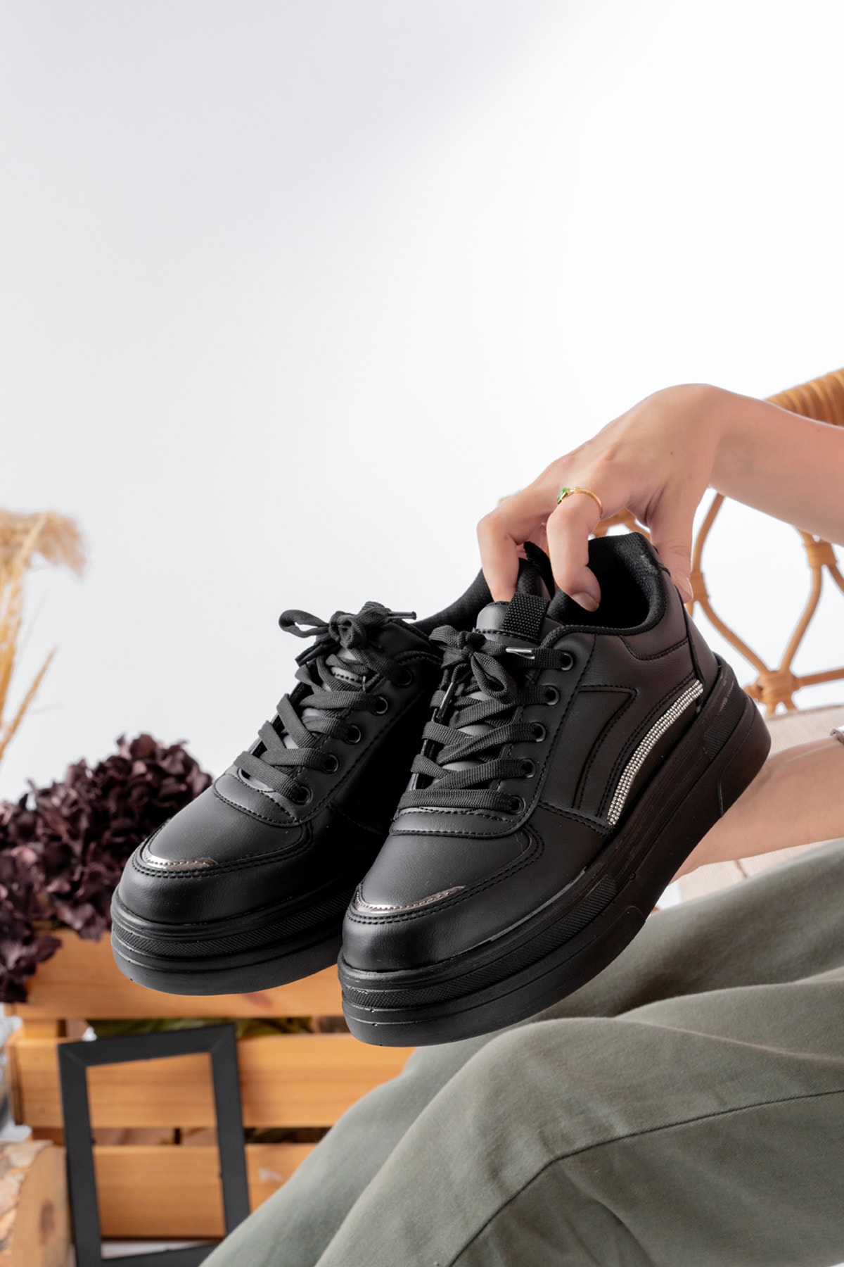 Garantili Elinda Günlük Ortopedik Kadın Sneaker Spor Ayakkabı
