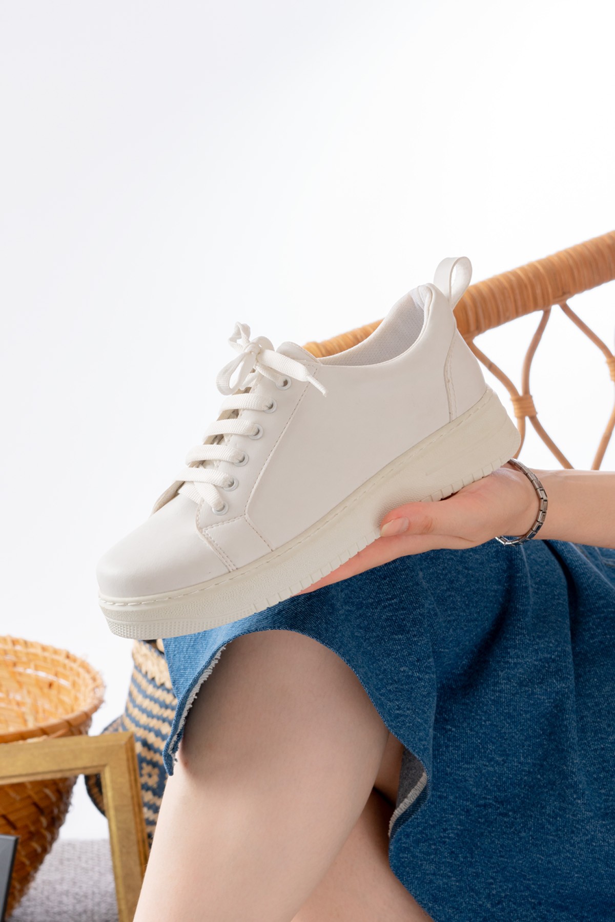Kadın Aris Düz Taban Sneaker 