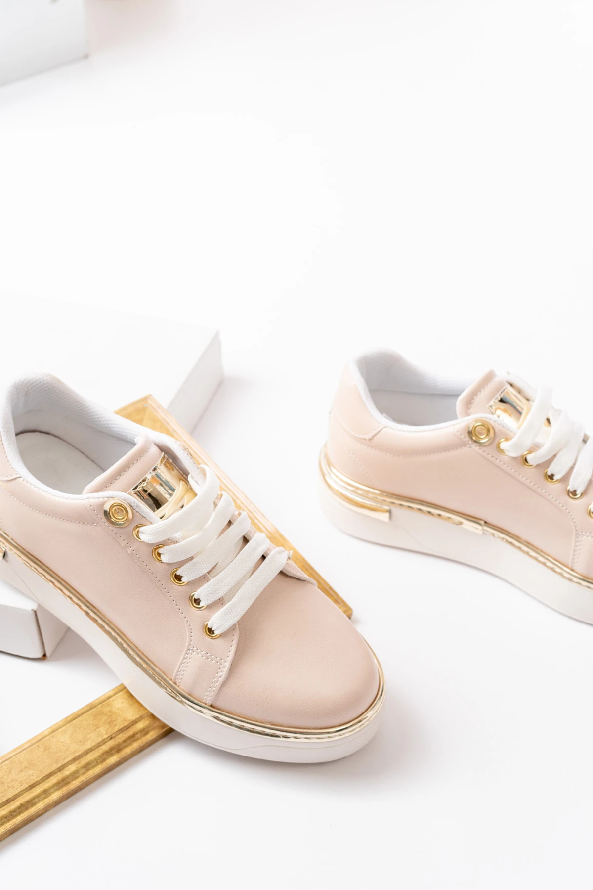 Kadın Anissa Gold Detaylı Sneaker